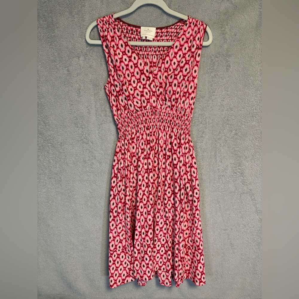 Kate Spade (size M) pink patterned silk dress